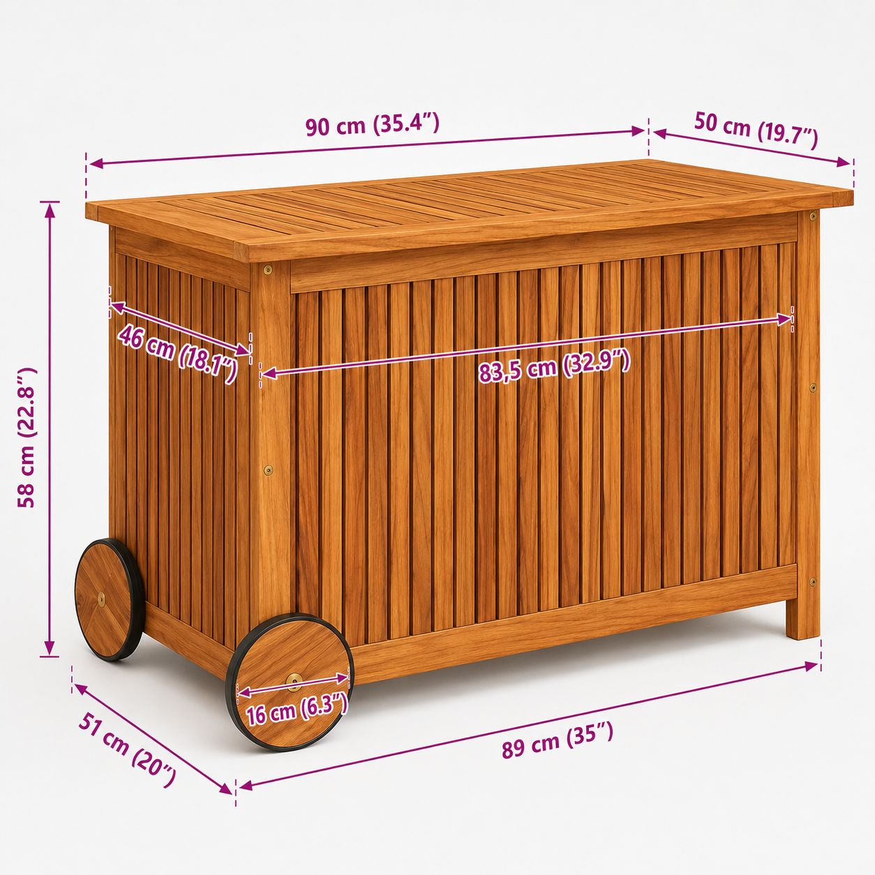 Coffre de rangement en bois – Image 5