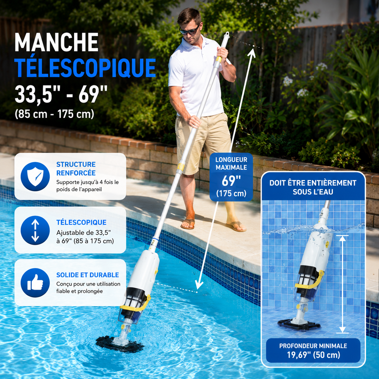 Aspirateur de piscine sans fil - Blossom – Image 5